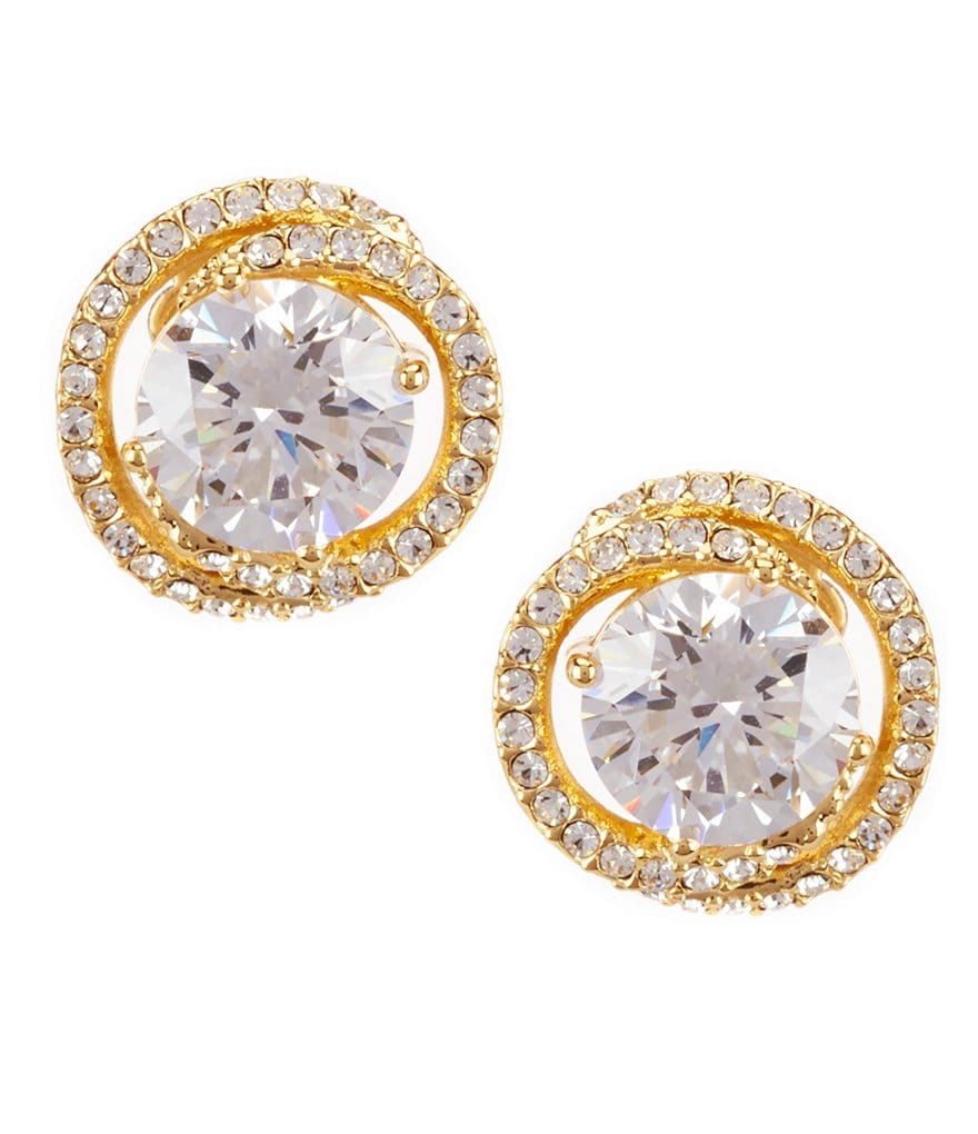 Nadri Cubic Zirconia Pave Stud Earrings