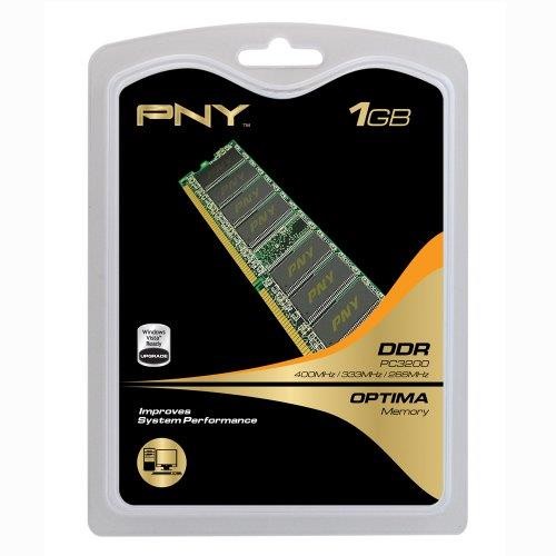 PNY MD1024SD1-400 Optima 1GB DDR 400 MHz PC3200 Desktop DIMM Memory Module