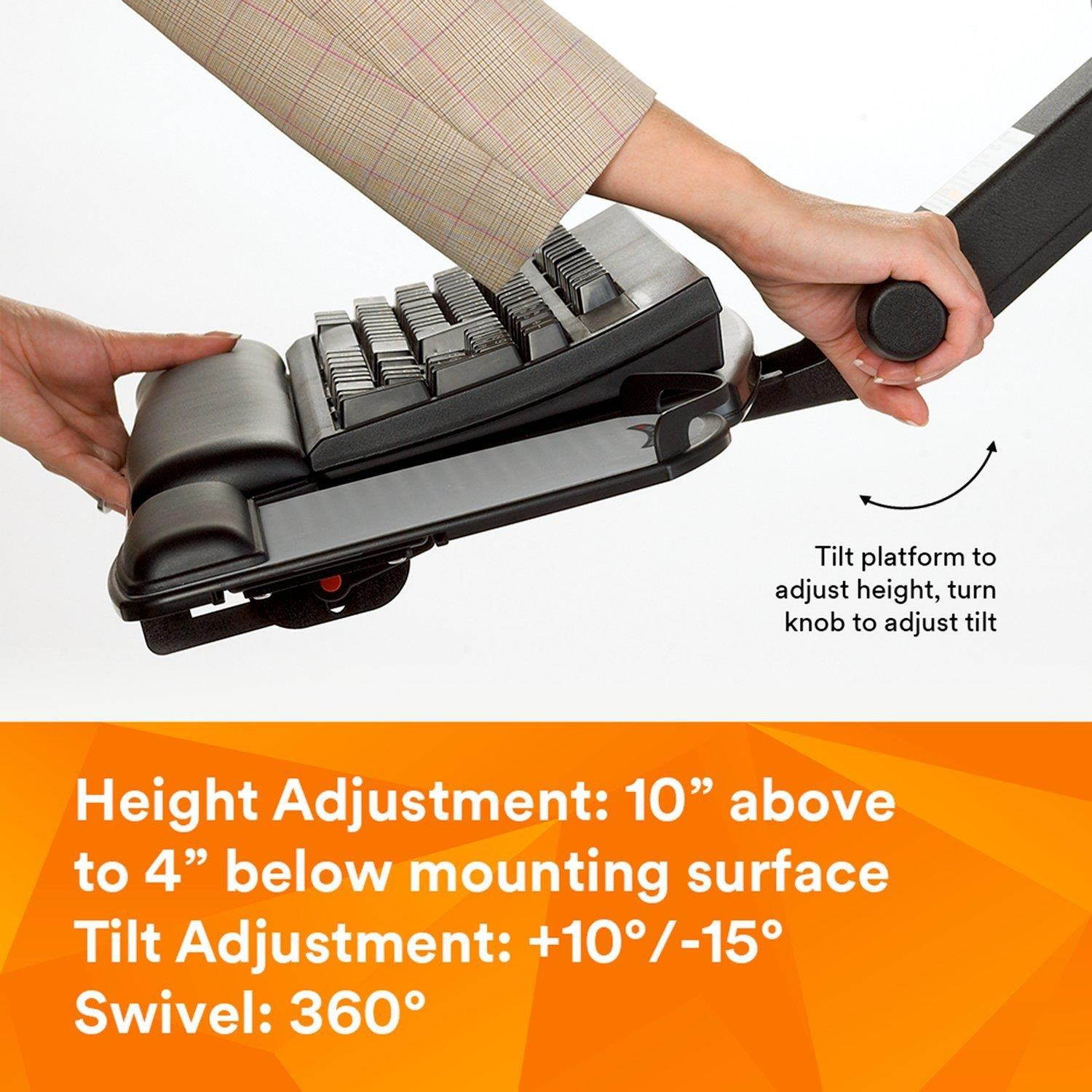 3M AKT170LE Adjustable Keyboard Tray