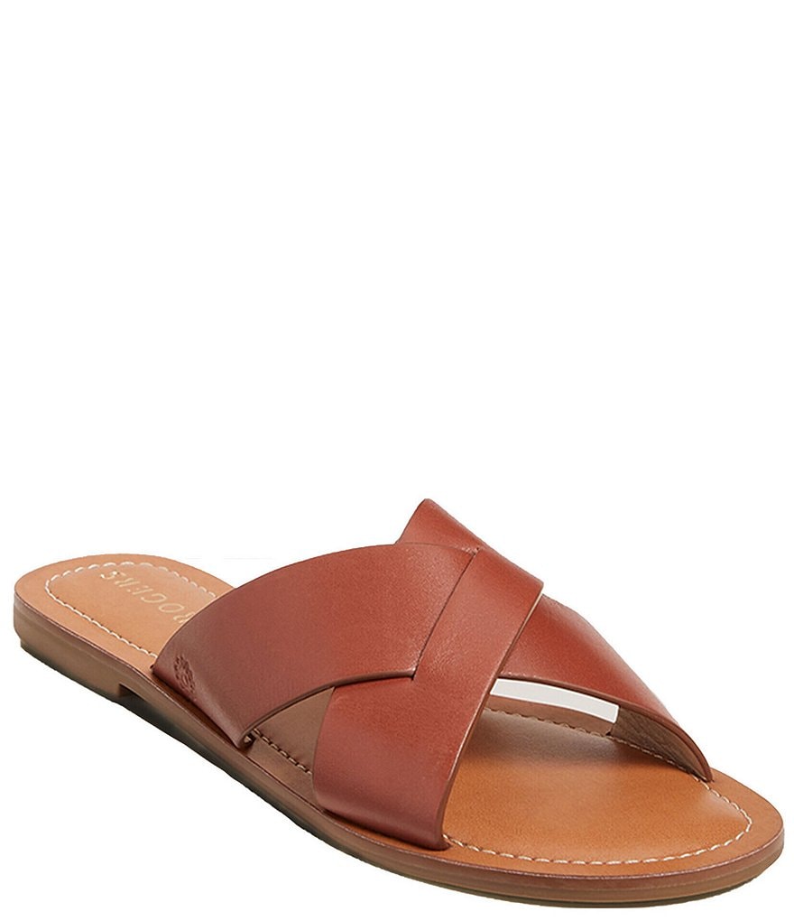 Jack Rogers Slotted Sloane X Band Leather Sandals