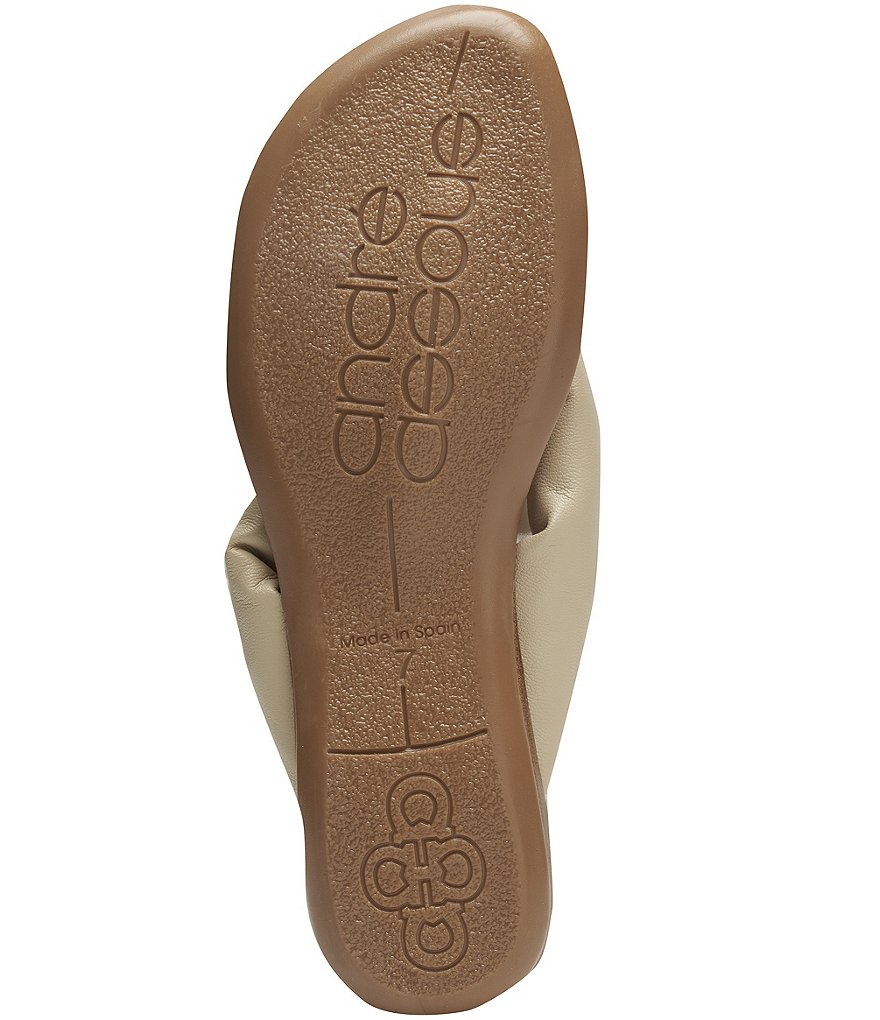 Andre Assous Nuya Featherweights&trade; Padded Straps Leather Thong Sandals