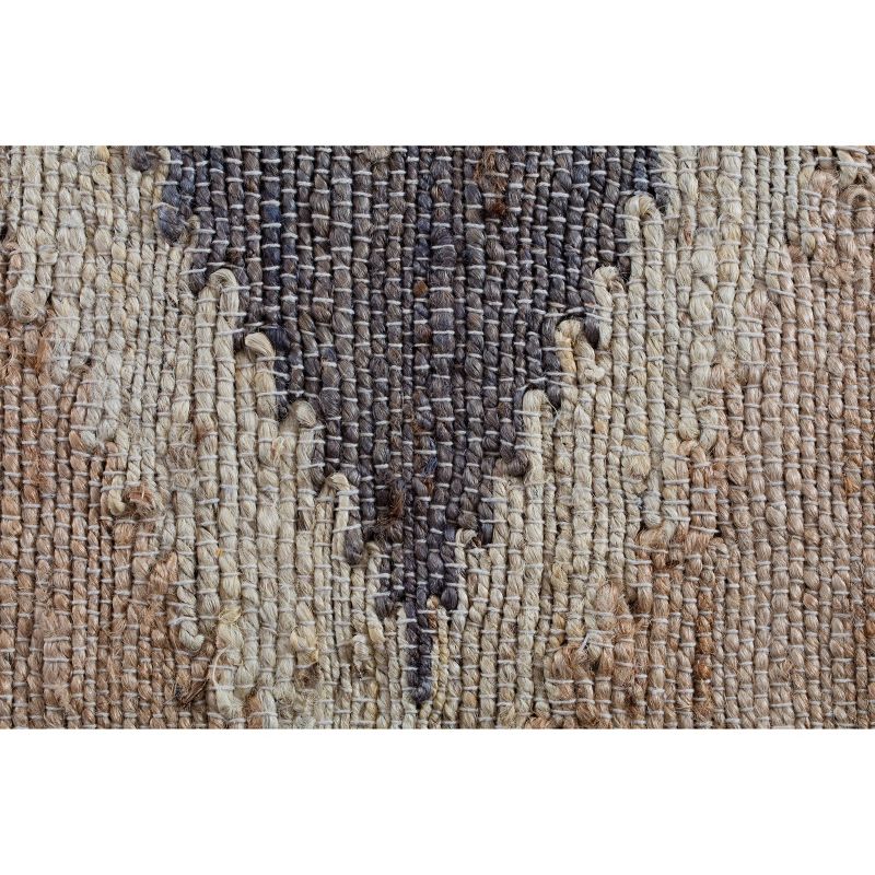 4'x6' Mountains of the Moon Jute Area Rug Natural/Gray/Ivory - Anji Mountain