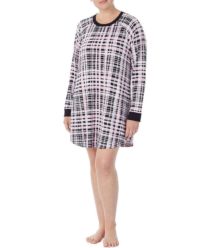 Rya Plus Darling Scoop Neck Charmeuse & Lace Solid Chemise