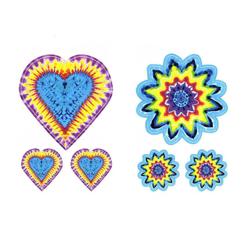 Tie Die Butterflies 12pc Self-Stick Wall Accent Stickers Set - Warner..