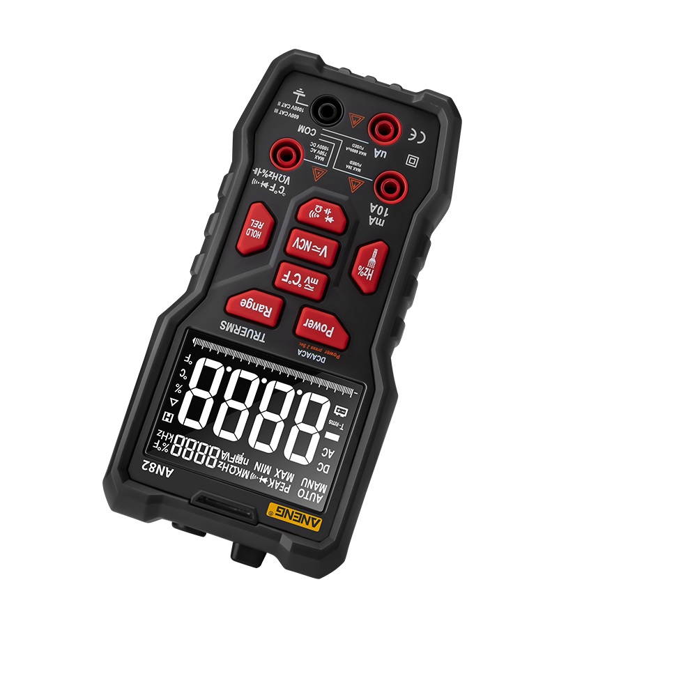 ANENG AN82 Digital Multimeter Professional 9999 Tester esr DIY Diode Capacitor NCV Testers True RMS Analog Meter Multimetro Accessories-Standard