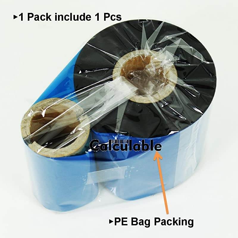 Black 252 x 1476 64mmx450m Thermal Transfer Wax Ribbon for Zebra Desktop PrinterTECDATAMAXINTERMECAVERYCITIZENSATOTSCGODEXARGOXBEIYANGPOSTEK