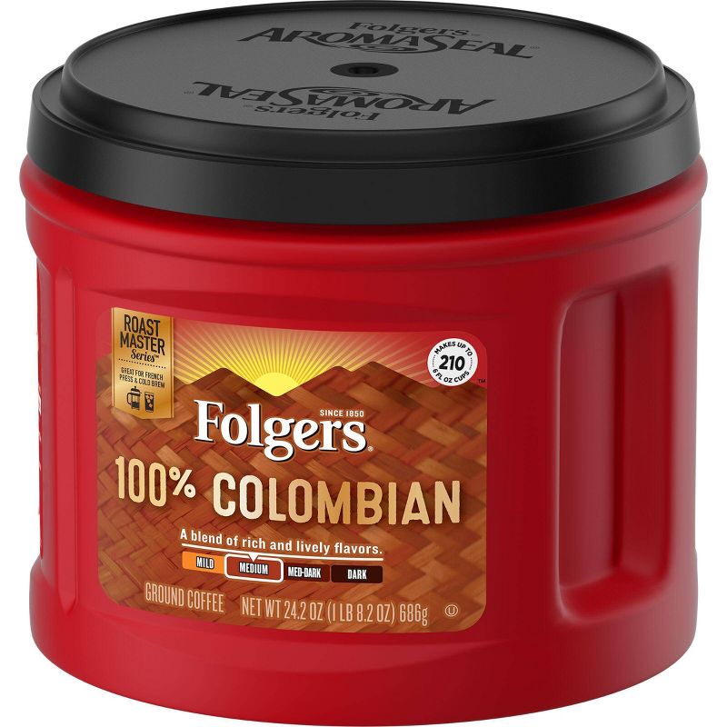 Folgers Colombian Medium Roast Ground Coffee - 24.2oz