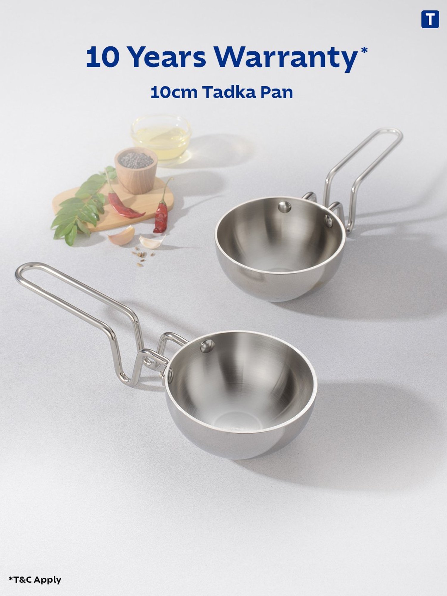 HAZEL Silver Induction Bottom Tope Stainless Steel Patila - 17.7 cm (2500 ml)
