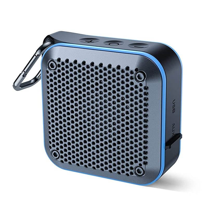 Waterproof Bluetooth Speaker with FM Radio IPX7 Waterproof Speaker Bluetooth Wireless Small Speaker TWS Stereo 10H Playtime for Shower Bath Pool Boat Beach Home Party Travel 2019
