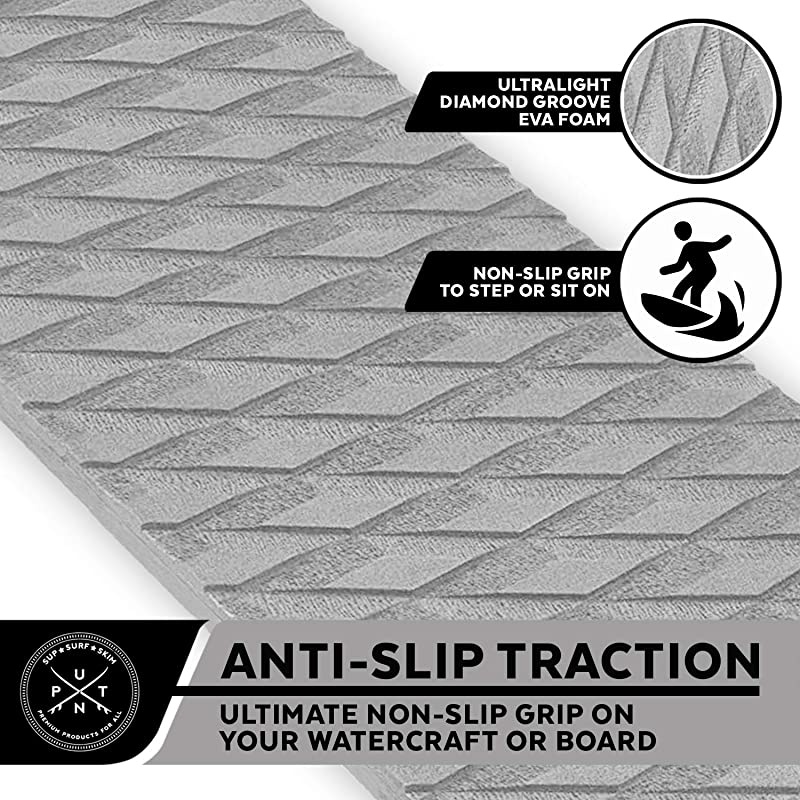 Slip Traction Mat - -Skid Marine Boat Flooring & Paddleboard Grip Pad - Versatile Mats for Paddle Board, Kayak, Surfboard, Skimboard, SUP & Deck Floor Padding - Customizable 3M EVA Foam Sheet
