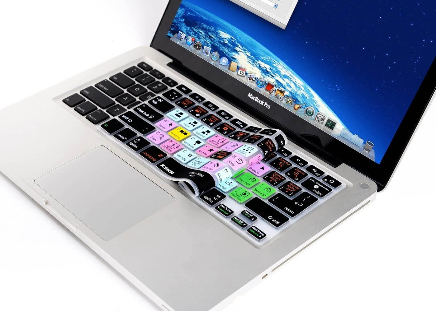 Final Cut Pro X Keyboard Cover Silicone Skin Protector for Macbook Pro 13 15 17 Inch (US / European ISO Keyboard)