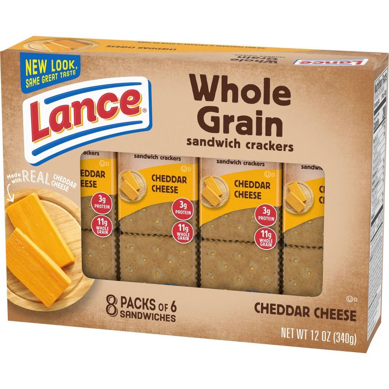 Lance Real Cheddar Cheese Whole Grain Cracker Sandwiches - 12oz