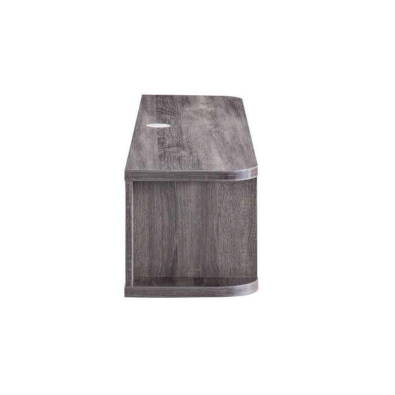 60" Edwige Floating TV Console Distressed Gray - miBasics
