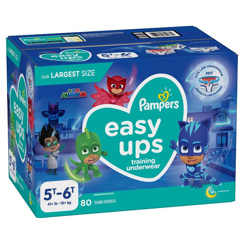 Pampers Easy Ups Boys' Training Pants Enormous Pack - Size 5T-6T - 80ct