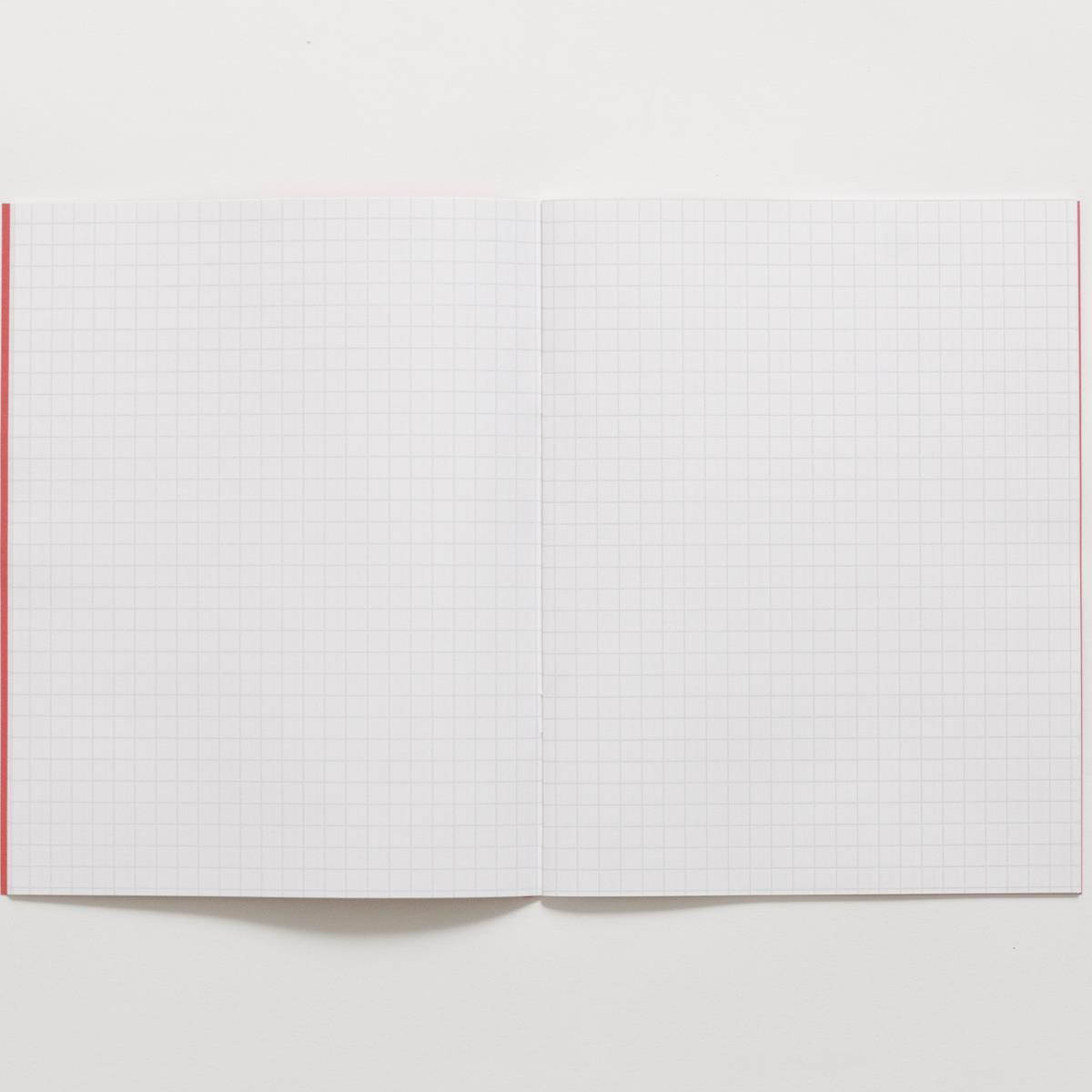 Rhino Exercise Book, 9 x 7 Inches, 48 page, 7mm squares, Red Cover (Pack of 10)