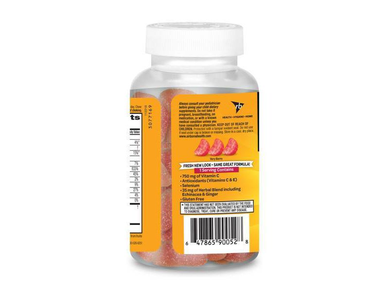 Airborne Immune Support Gummies with Vitamin C & Zinc - Very Berry - 42ct