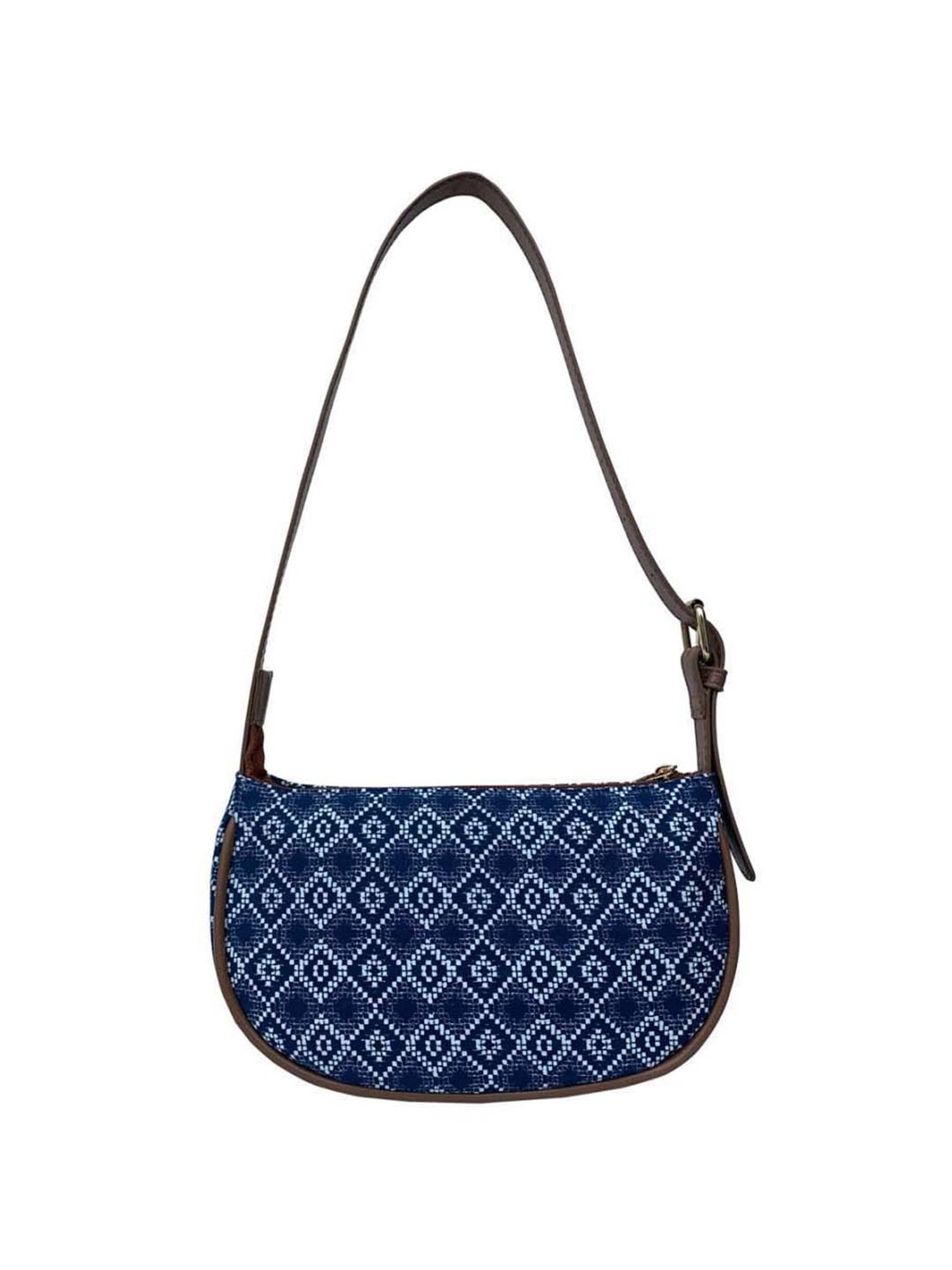 BELWABA Blue Printed Small Shoulder Bag