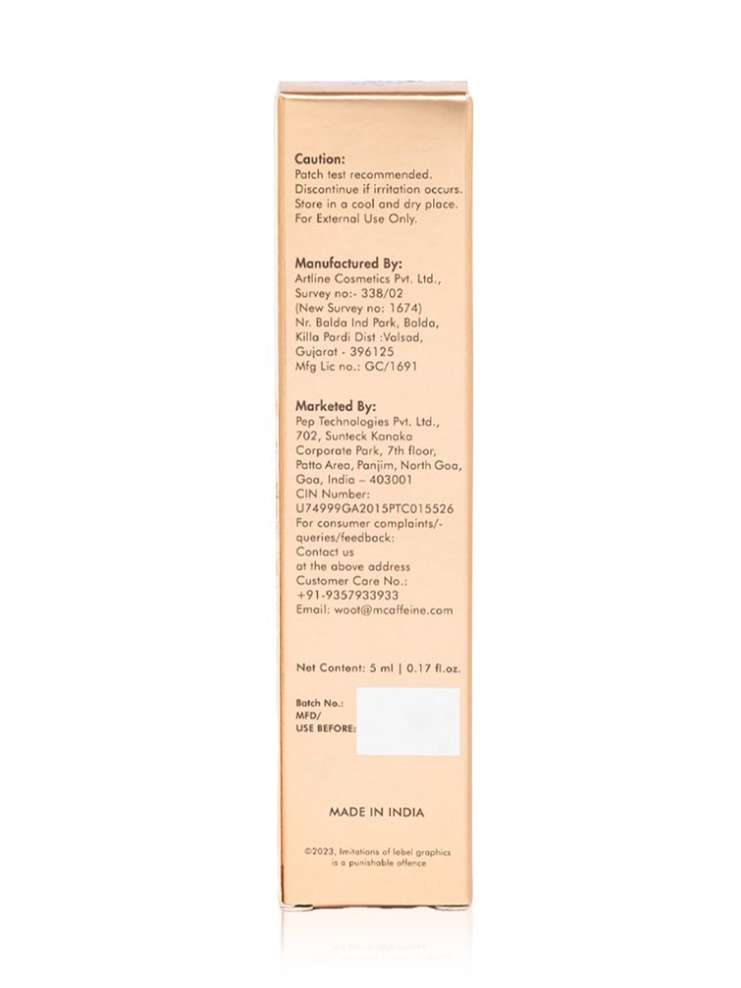 mCaffeine Eyes On You Serum Concealer Almond Milk - 5 ml