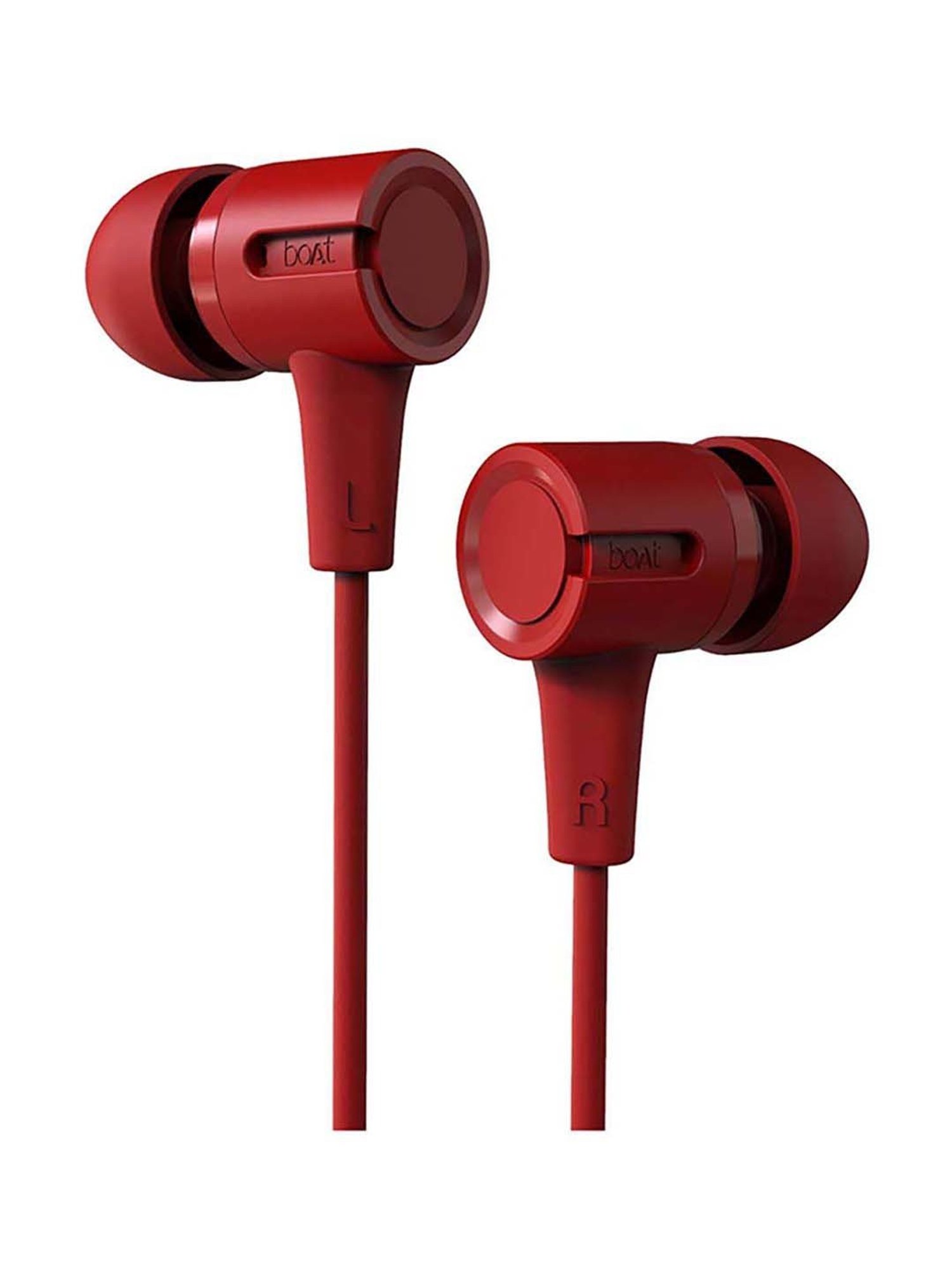 boAt Bassheads 102 in Ear Wired Earphones with Mic(Fiery Red)