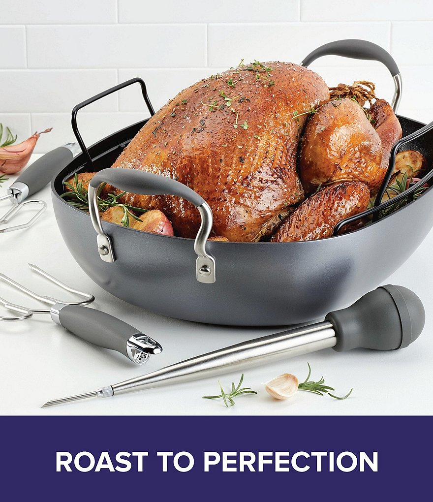 Anolon Advanced Home Hard-Anodized Nonstick Roaster Set