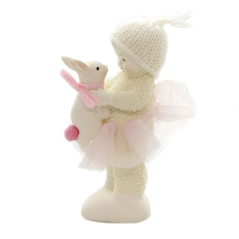 Dept 56 Snowbabies 4.75" A Bunny To Love Easter Pom Pom Tail  -  Decorative Figurines