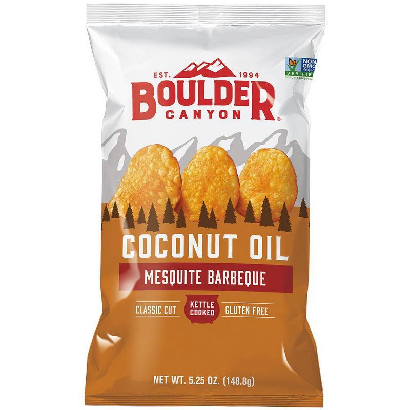 Boulder Canyon Mesquite Barbeque Coconut Oil Potato Chips - 5.25oz