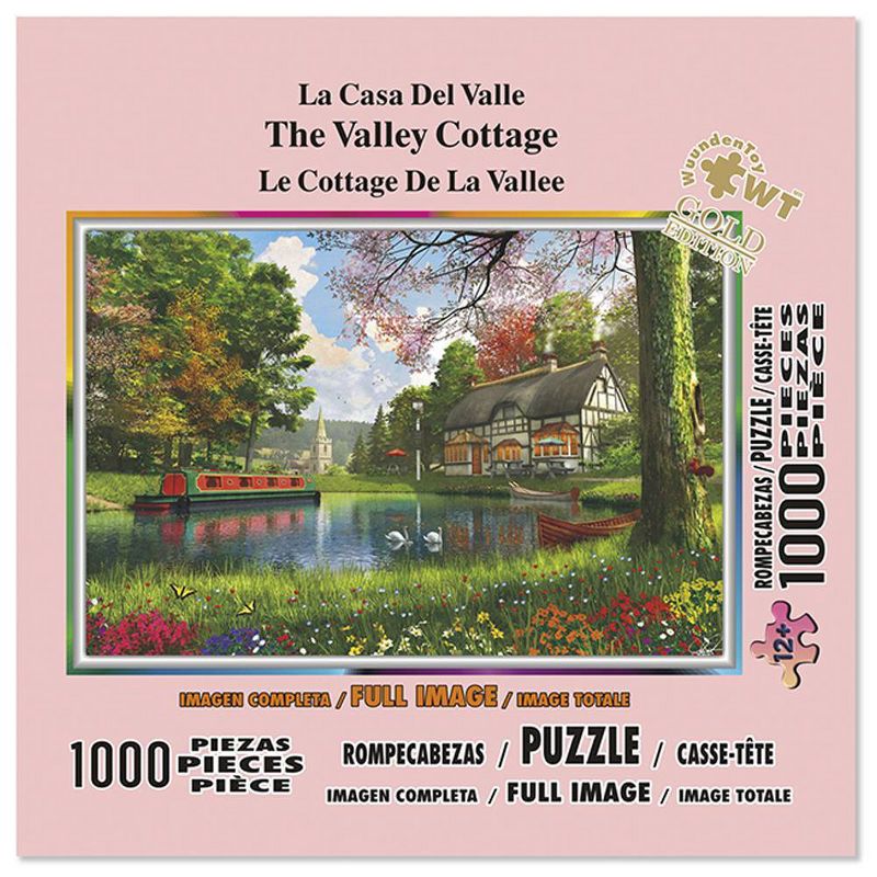 Wuundentoy Gold Edition: The Valley Cottage Jigsaw Puzzle - 1000pc