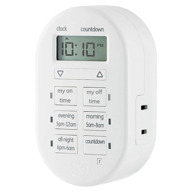 myTouchSmart Indoor Plug-In Digital Timer White