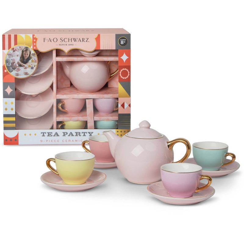 FAO Schwarz Ceramic Tea Party Set - 9pc