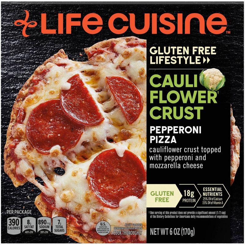 Life Cuisine Cauliflower Crust Pepperoni Frozen Pizza - 6oz