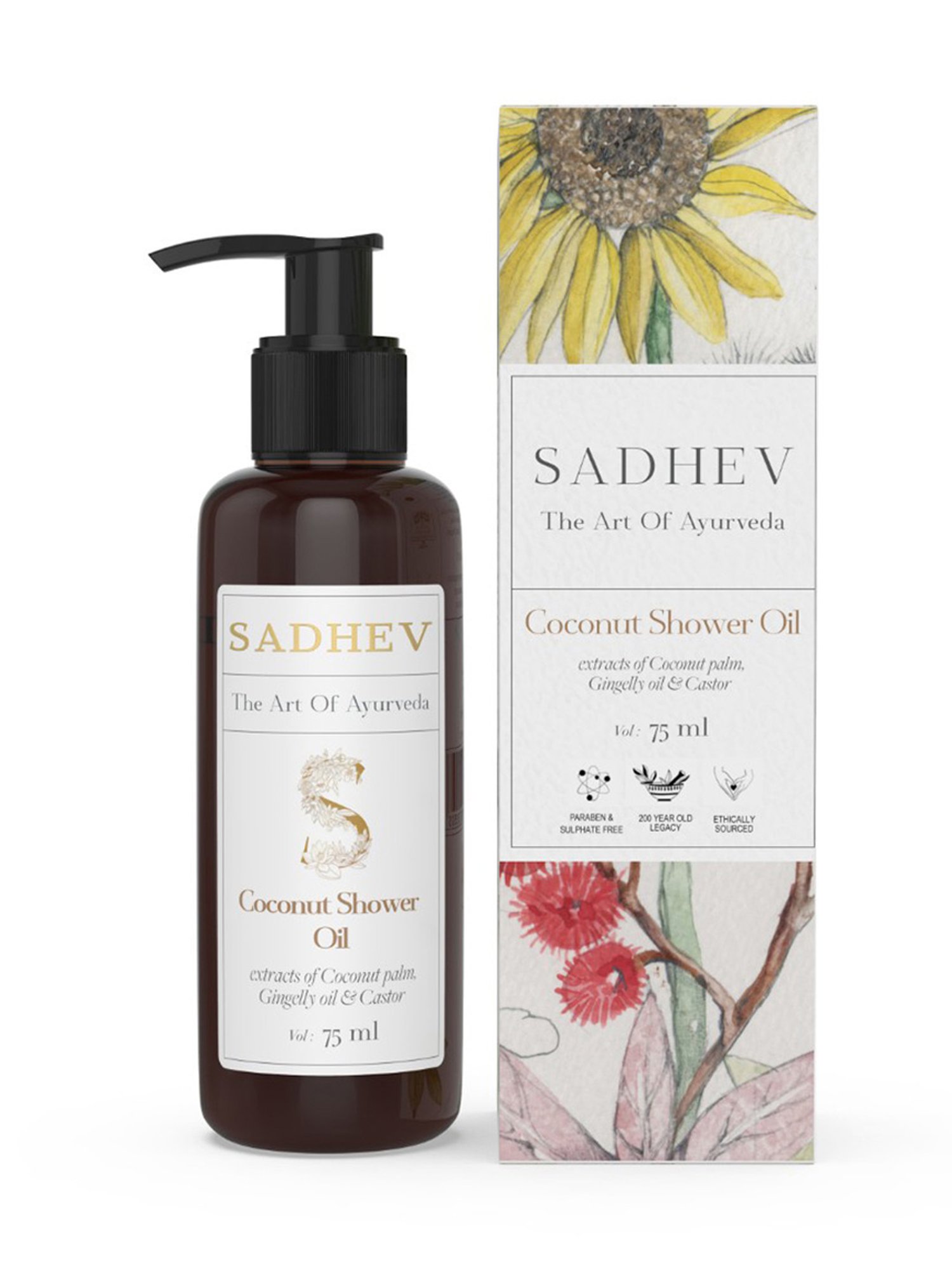 SADHEV The Art Of Ayurveda Coconut Shower Oil - 75 ml