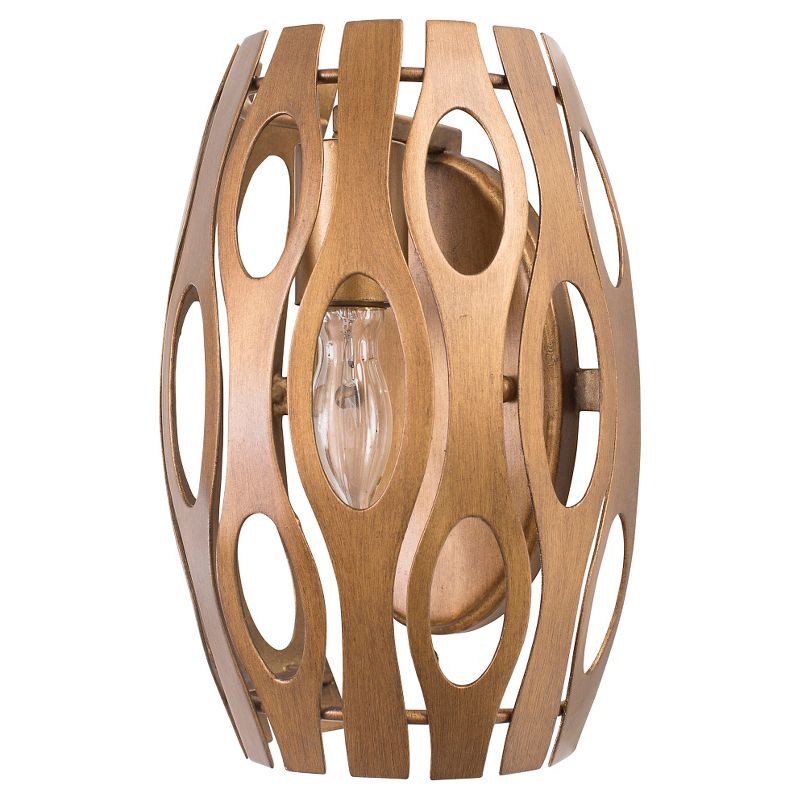 10" Masquerade 1 Light Wall Sconce Hammered Ore Finish - Varaluz