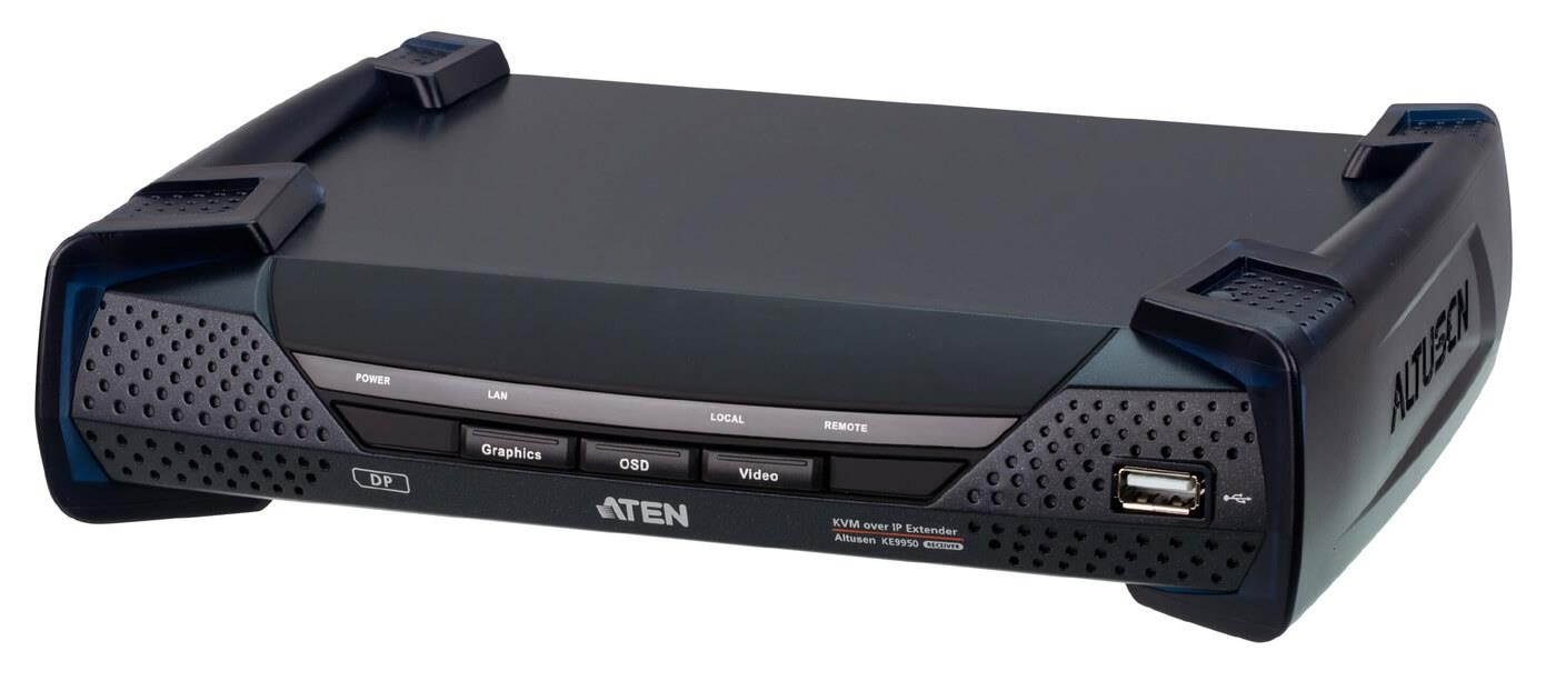 ATEN KE9950R 4K DisplayPort Single View KVM over IP Receiver w/3-Yr Warranty
