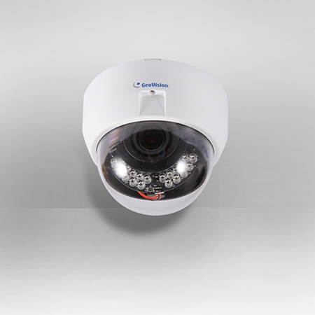 GeoVision GV-EFD3101 3MP Target Series Indoor Dome IP Security Camera, 3-9mm Varifocal Lens, Up to 50 m (164 ft) Super Low Lux Color Night Vision