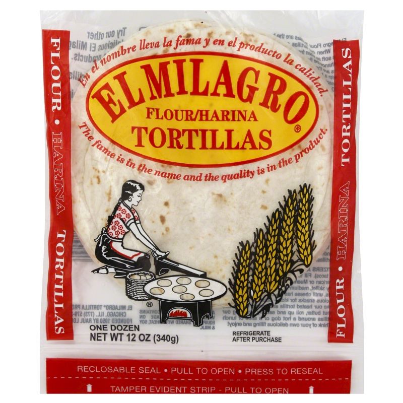 El Milagro Flour Tortillas - 12oz/12ct