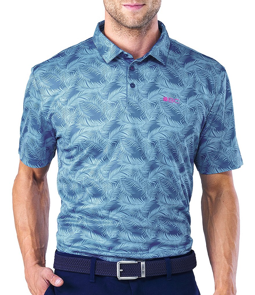 BLACK CLOVER Lucky Fit Short-Sleeve Jungle Dri-Balance&trade; Polo