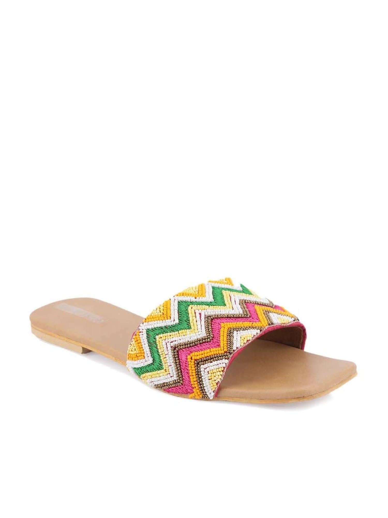 Glam Story Women's Multicolor Ethnic Sandals