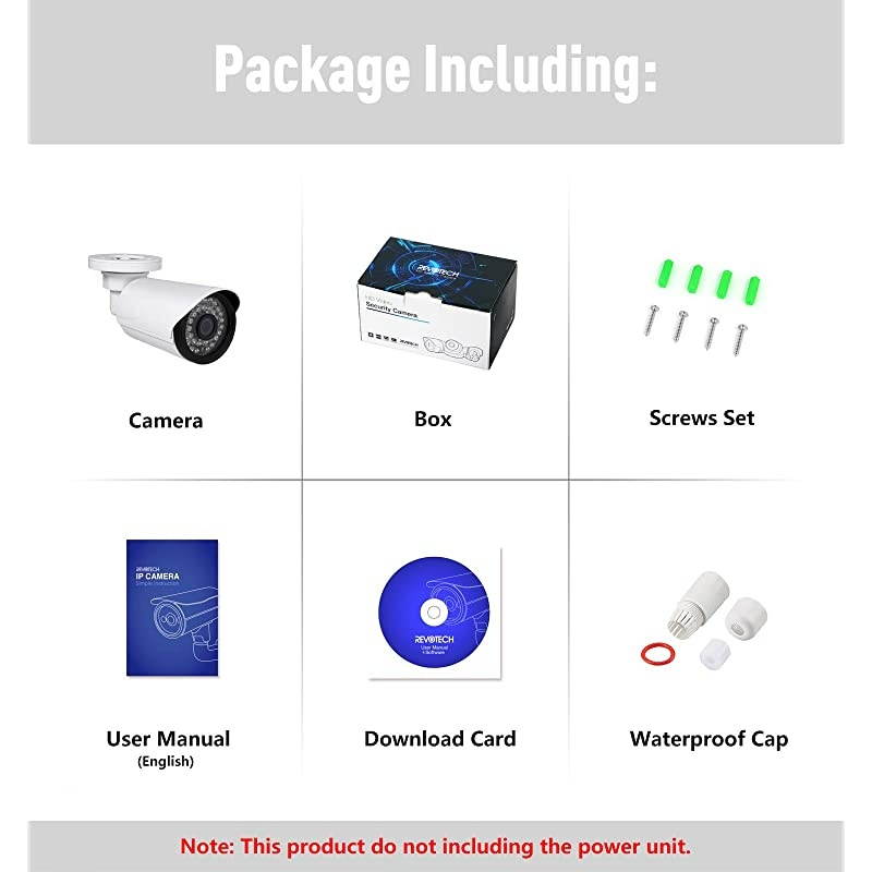 Outdoor Security IP Camera POE  H265 HD 3MP 1080P 2MP 36 LED Night Vision Motion Detection Waterproof Bullet Camera ONVIF P2P CCTV Cam with IRCut Surveillance SystemI6038P White