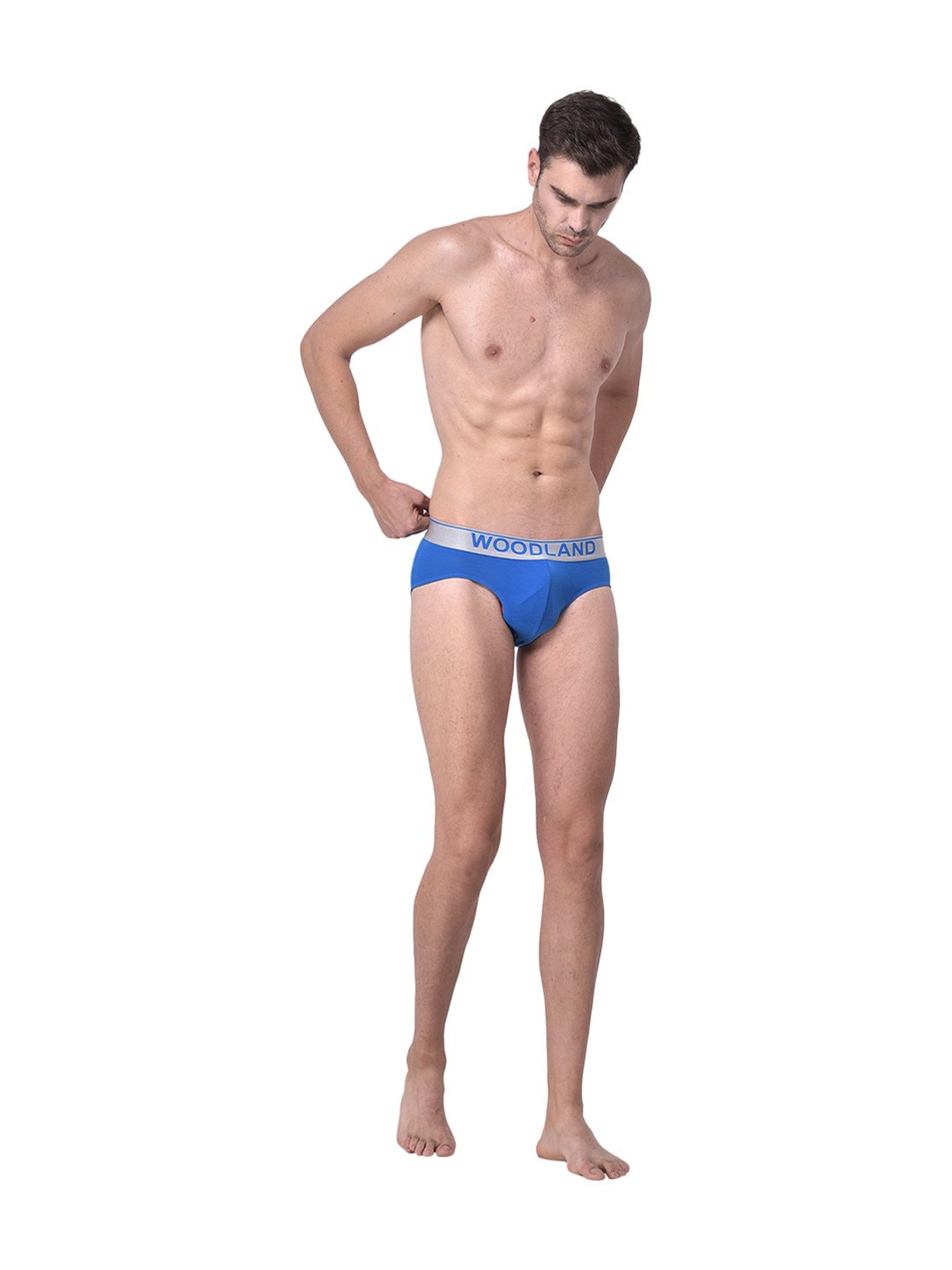 Woodland Aqua Blue Printed Briefs