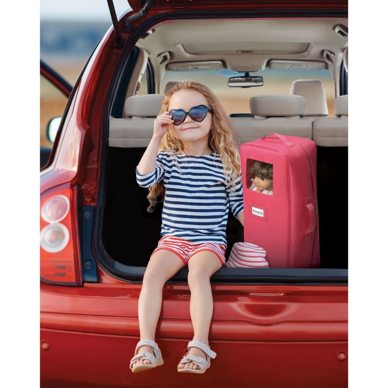 Badger Basket Doll Travel Case with Bed & Bedding