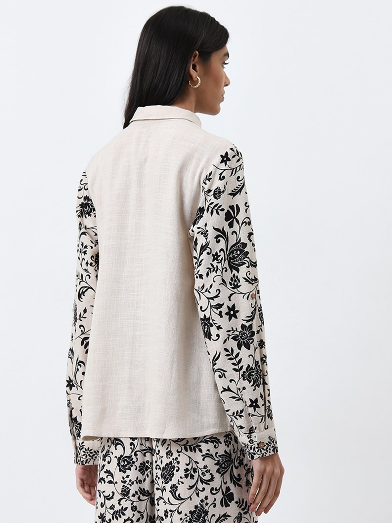 Annabelle by Pantaloons Black Polka Dots Shirt