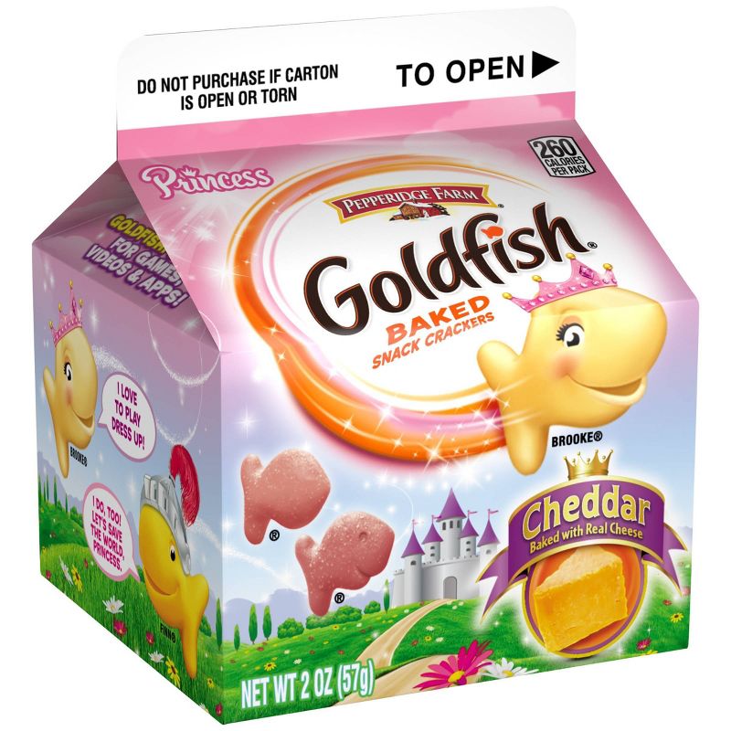 Pepperidge Farm Goldfish Princess Cheddar Crackers - 2oz Grab and Go Carton