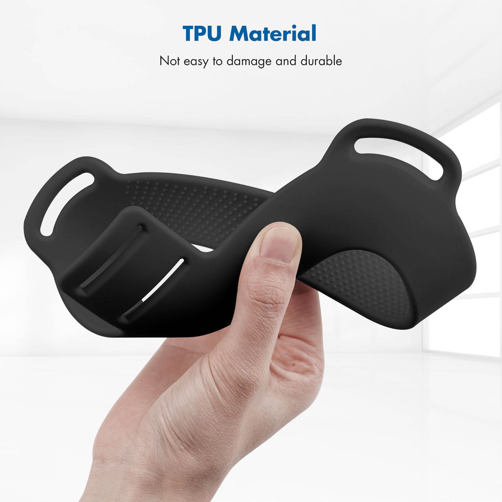 KIWI design Headset Strap Pad For Oculus Quest 2 VR Headset Reduce Head Pressure Accessories (Black)