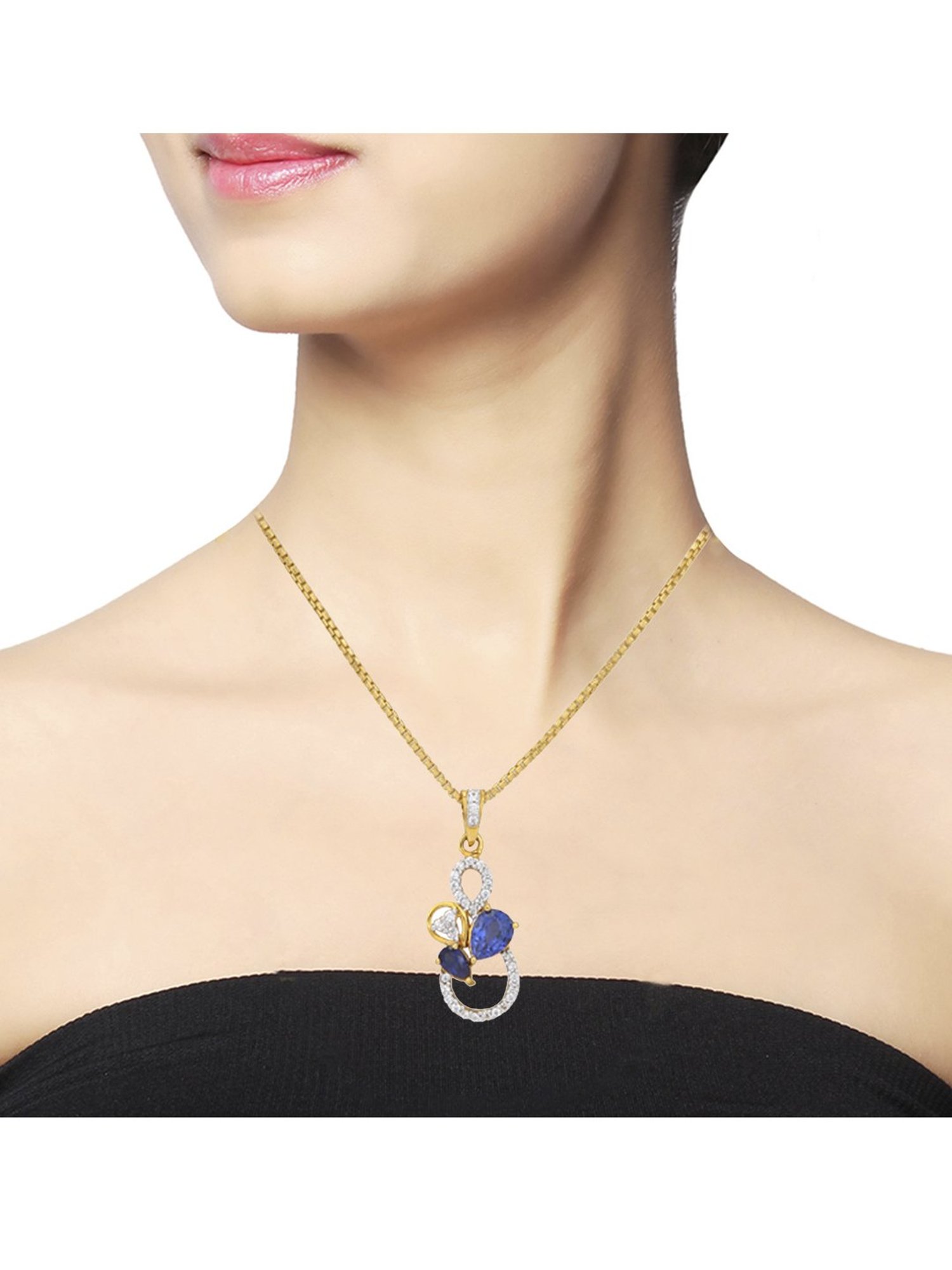 PC Jeweller Devani 22 kt Gold Pendant without Chain