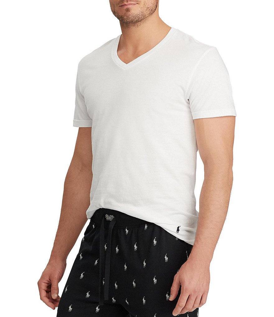 Polo Ralph Lauren Big & Tall Classic Fit V-Neck T-Shirts 3-Pack
