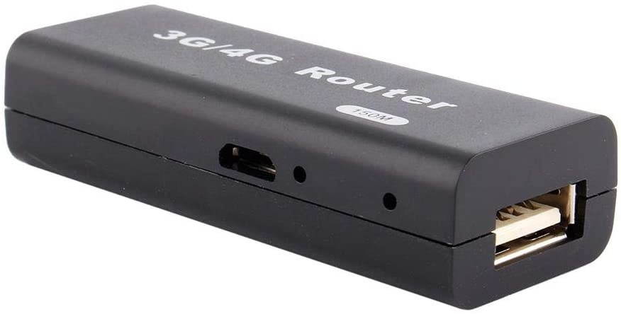 Mini WiFi Router USB Wireless Router Portable Mini 3G/4G WiFi Router 150Mbps Compatible with All The Operating System Plug and Play (Black)
