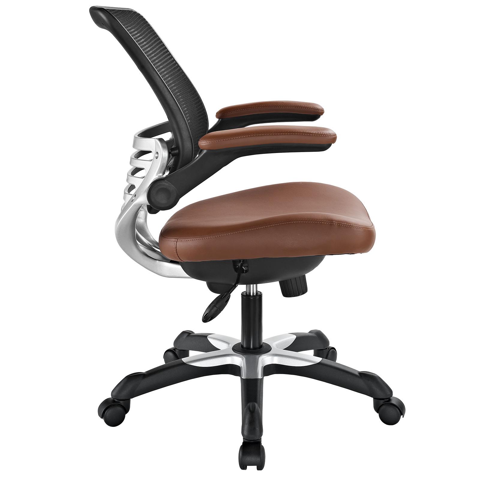 Edge Vinyl Office Chair in Tan