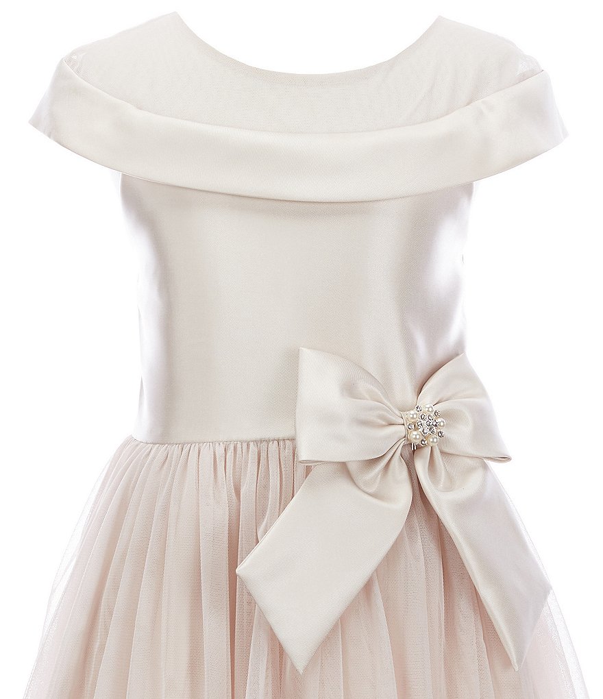 Bonnie Jean Big Girls 7-16 Sequin/Ombre Handkerchief-Hem Dress