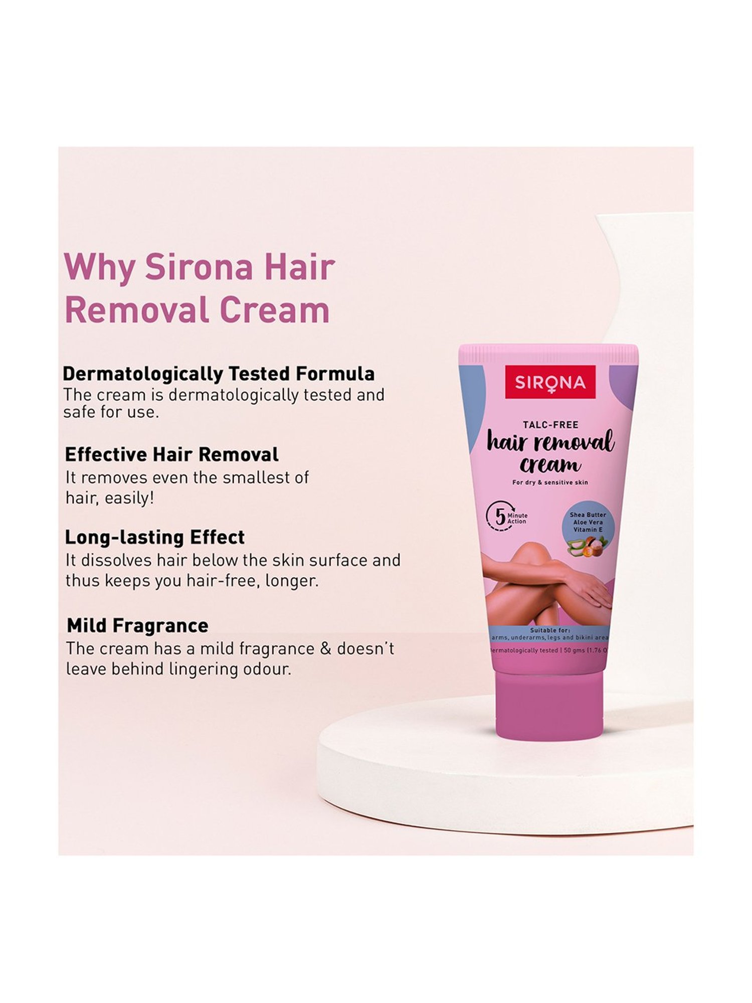 NAIR Hair Remover Cream - Lemon Fragrance - 110 gm