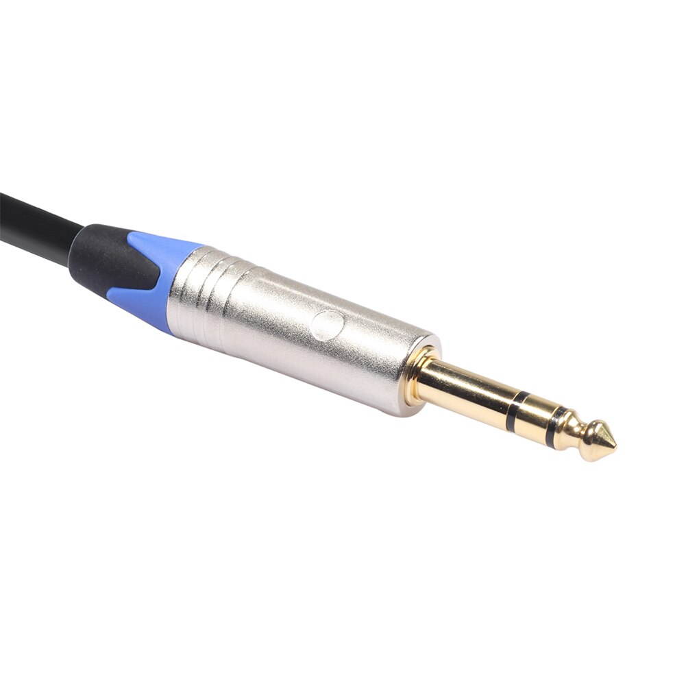Male Audio Cable 6.35 to 3.5 1/4 Male TRS to 1/8 Cord Microphone Mixer TRS Stereo Audio Cable for Amplifier Mixer (1pcs)